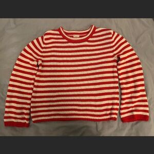 Red Sailor Stripe Sweater 100% Cotton